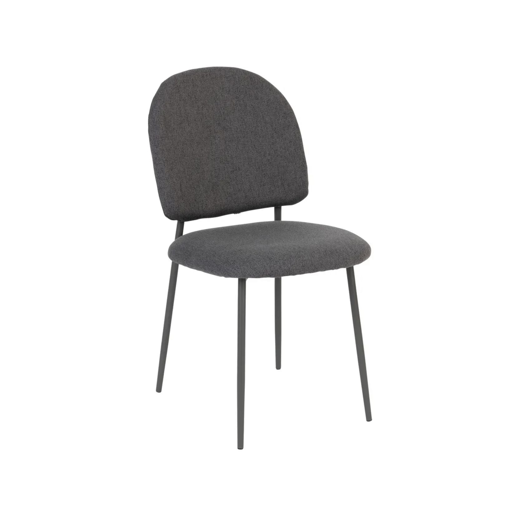 Sedia da Tavolo in Tessuto con Gambe in Metallo ‚Äì 84 cm