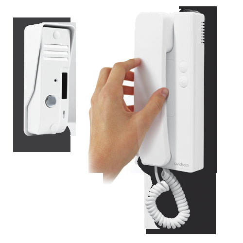 Citofono 2 fili Con pulsantiera in ABS Montaggio a parete