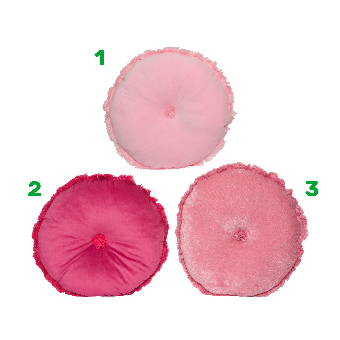 Cuscino in velluto rotondi