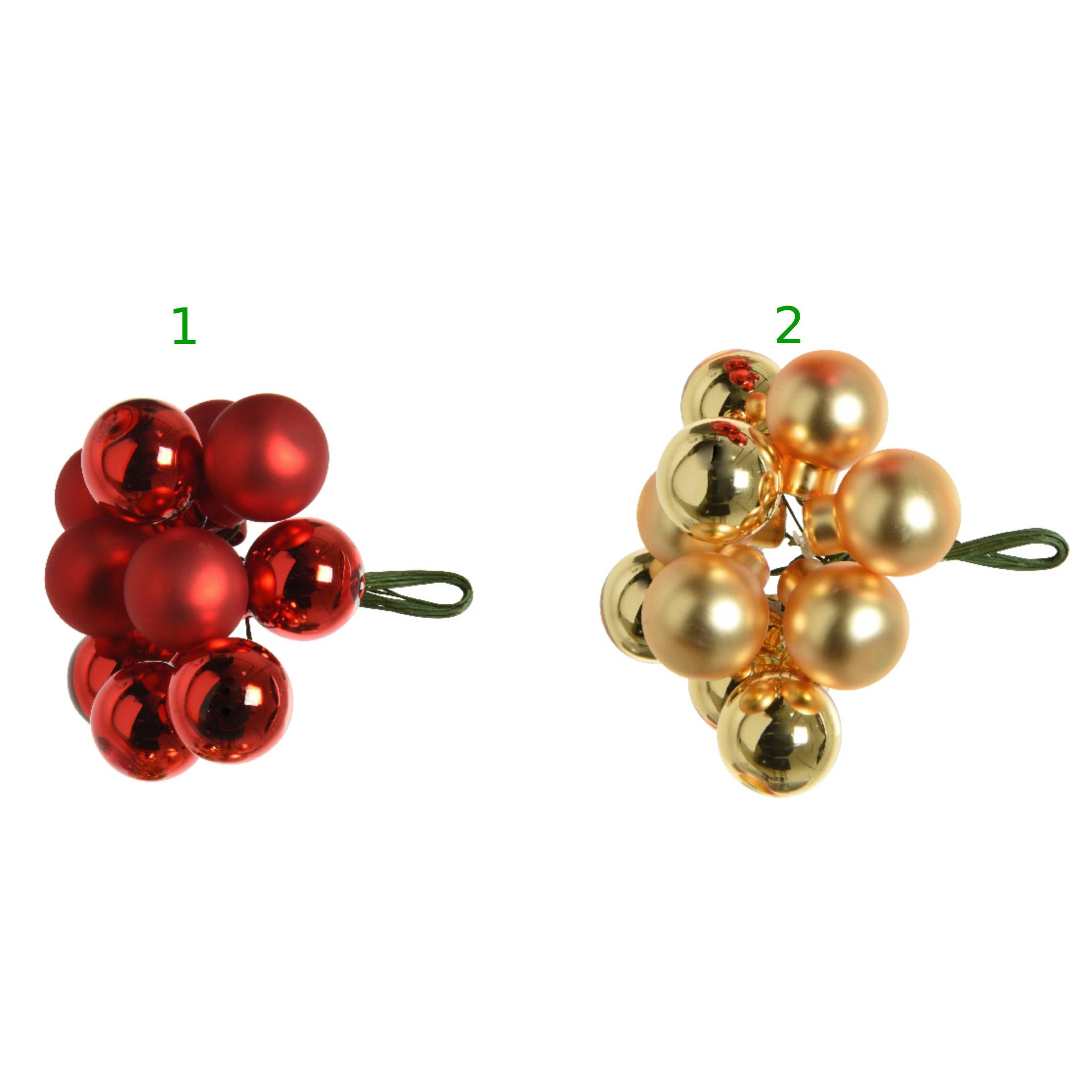 Grappolo da 10 palline 2 cm