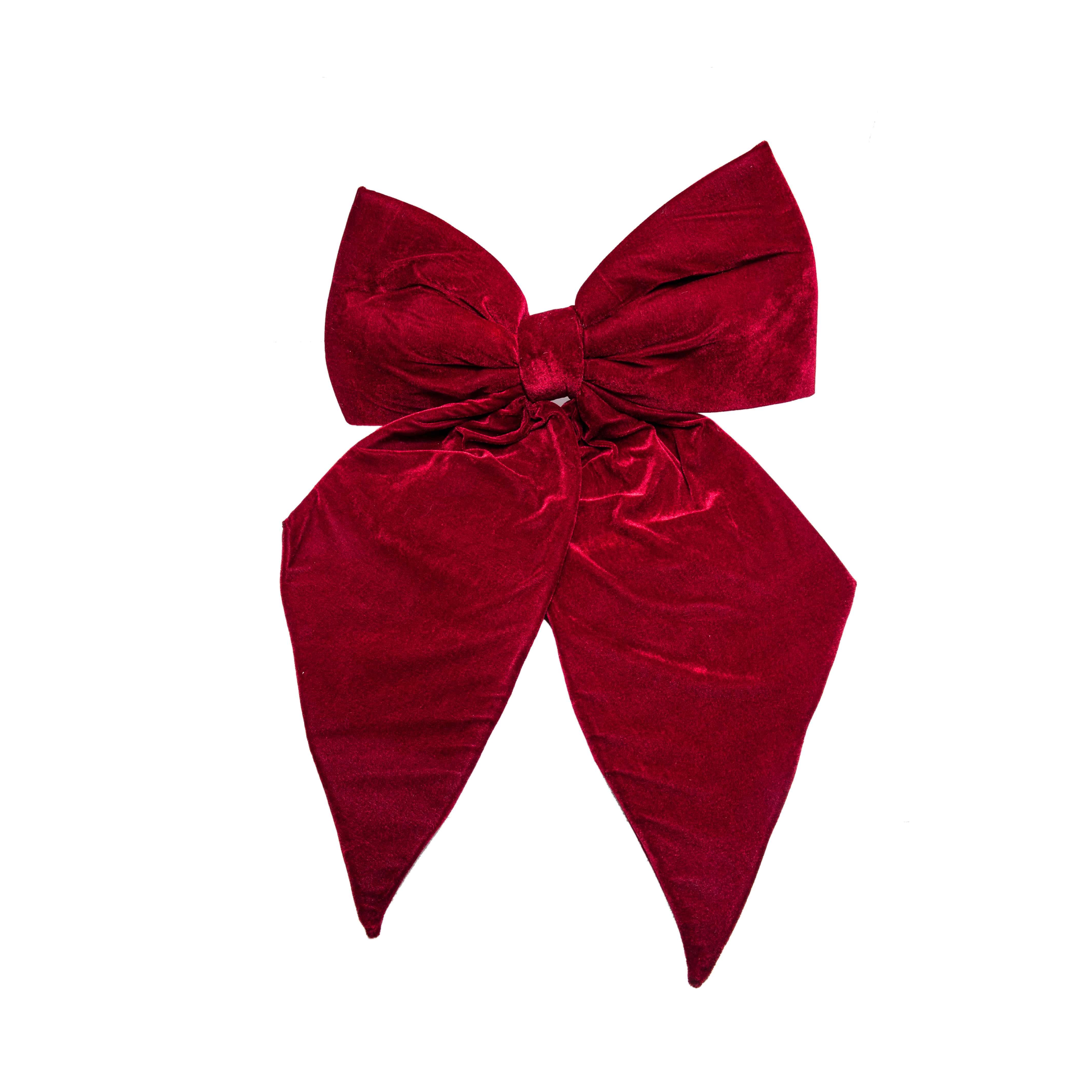 Fiocco natalizio velluto 4