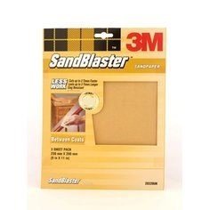 3 FOGLI CARTA ABRASIVA GRANA GROSSA 80 23X28 CM