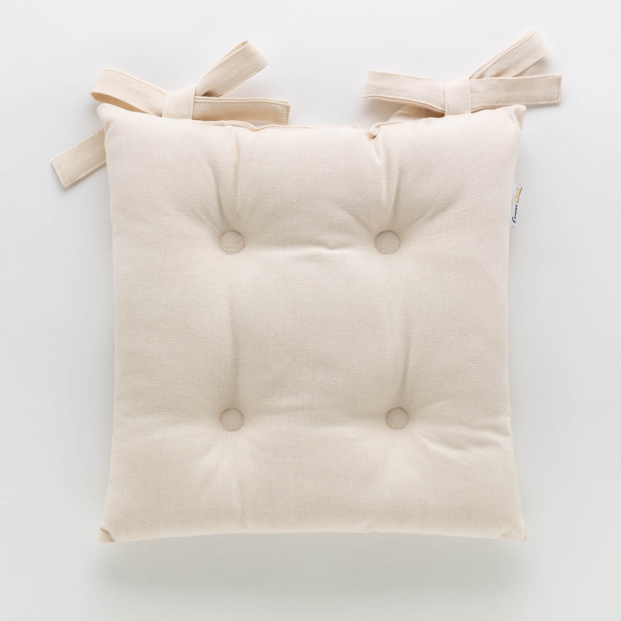 Cuscino per sedia panna