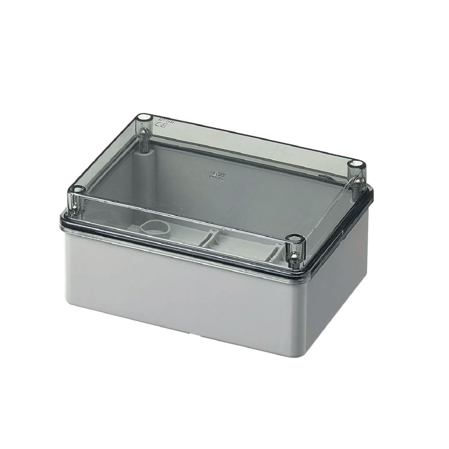 Scatola di derivazione IP56 con coperchio cieco trasparente