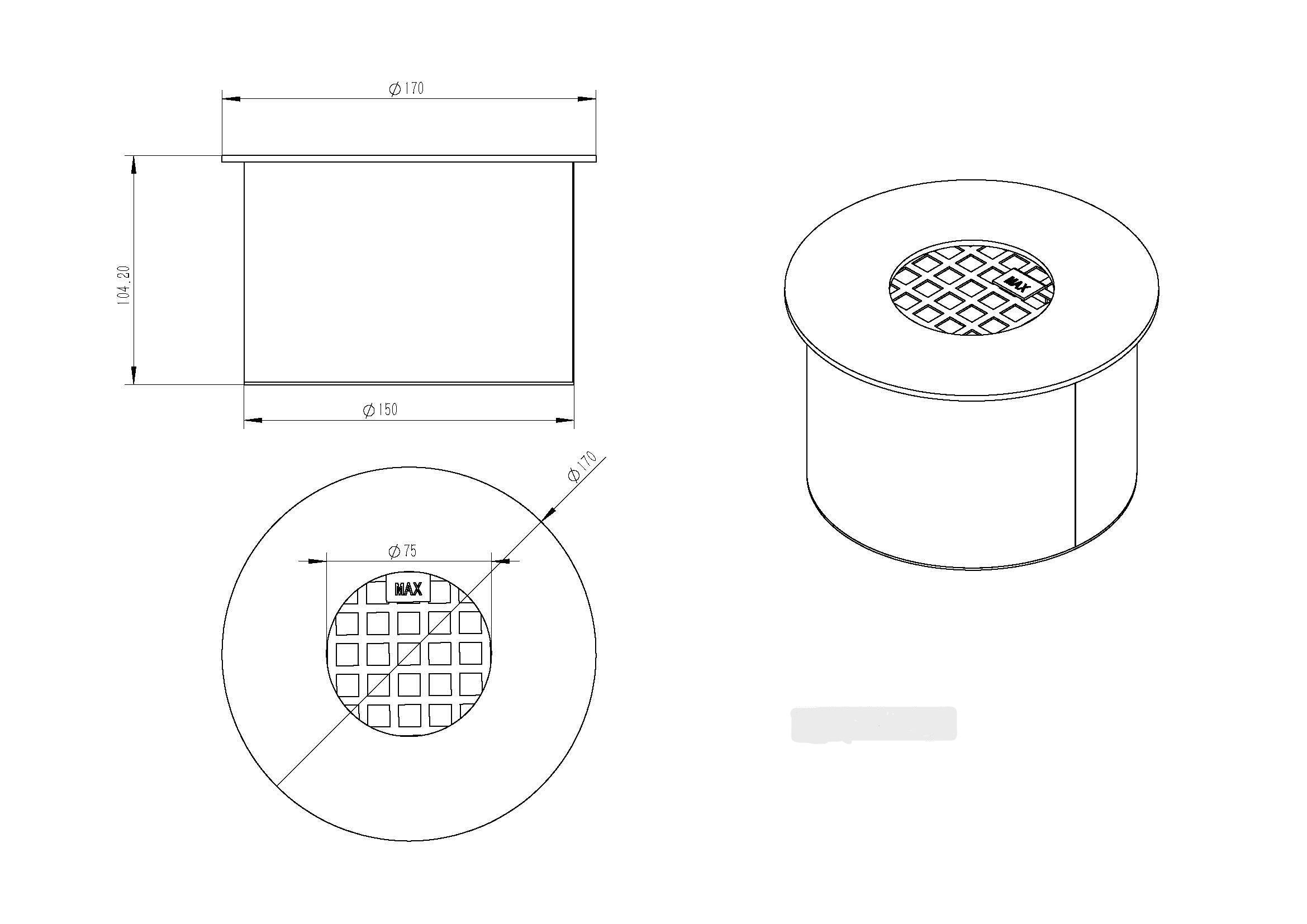 DIVINA FIRE Bruciatore tondo d.17 da 1,5 lt 3