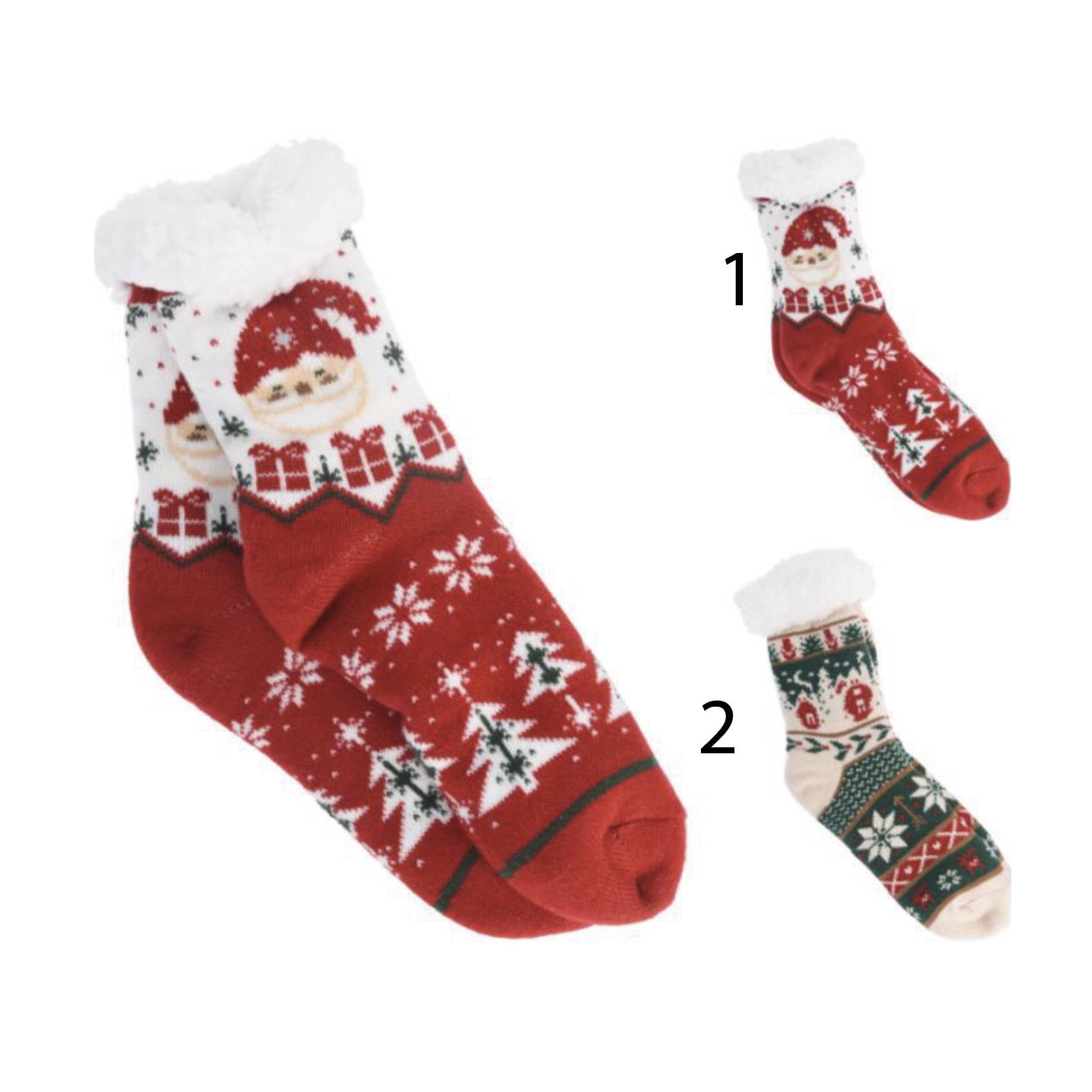 Calze natalizie da donna taglia unica