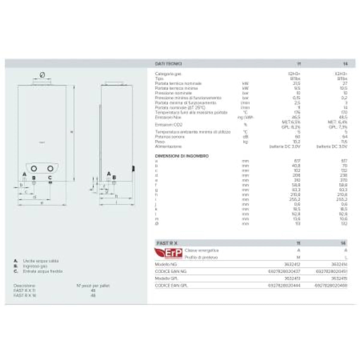 SCALDABAGNO A GAS ARISTON 11 LITRI 3