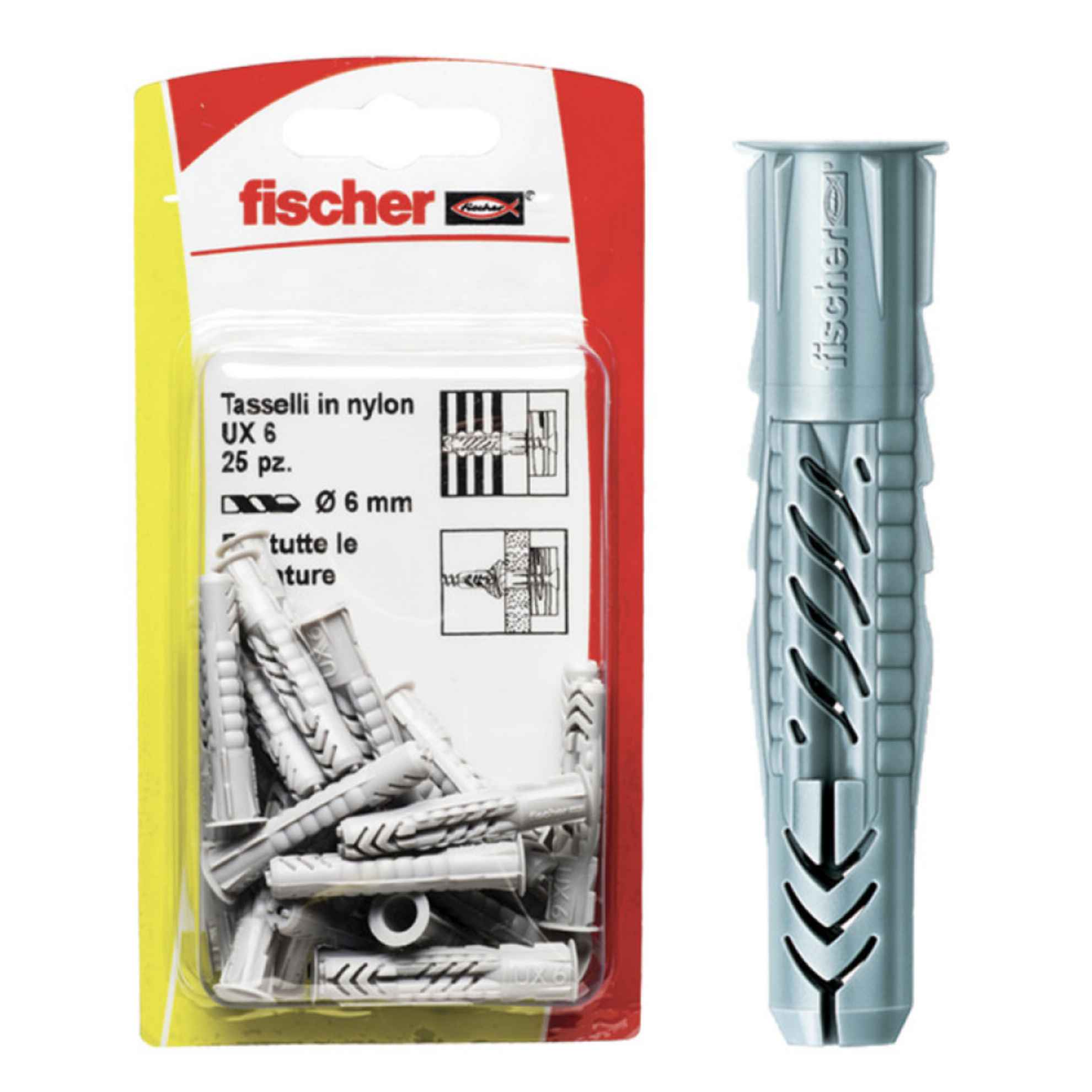 Tasselli Fischer universali UX 5 mm