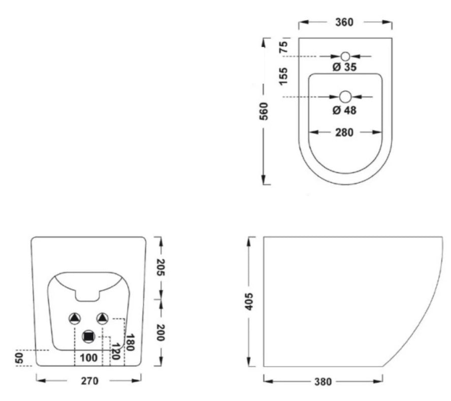 Set sanitari Filo Muro Oki 2.0