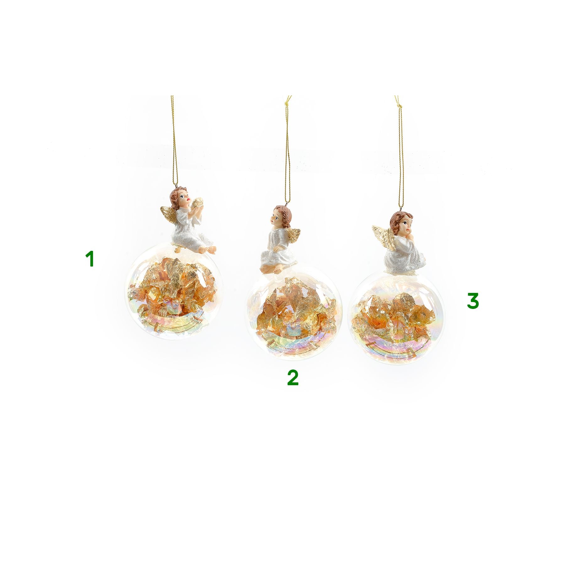 Pallina di natale angelo Mercury