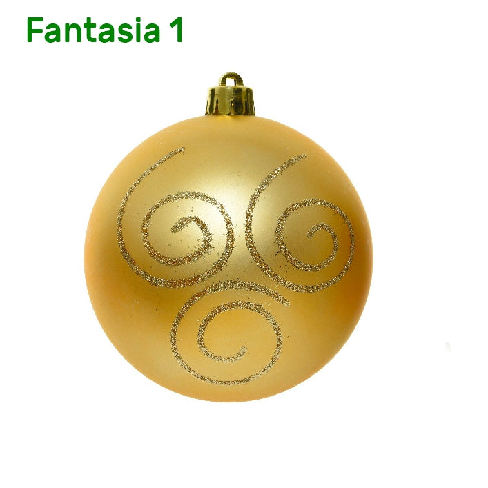Palline di natale color oro Kaemingk 10 cm 4