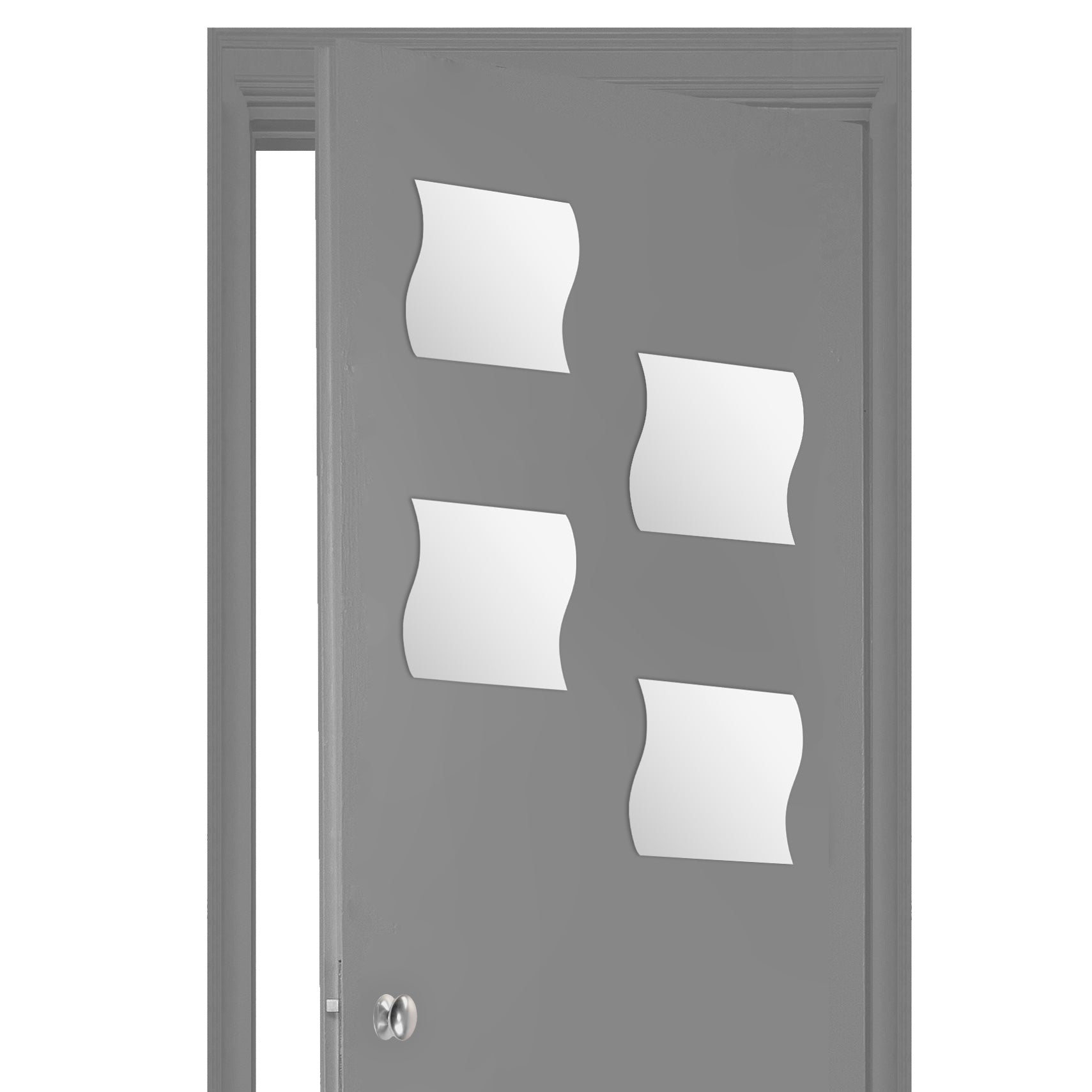 Set 4 specchi adesivi 20x20