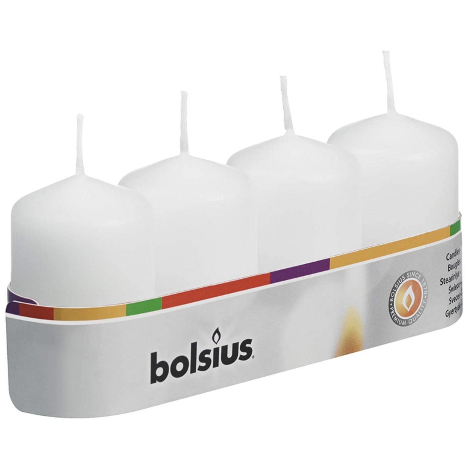 4 Candele pillar Bolsius