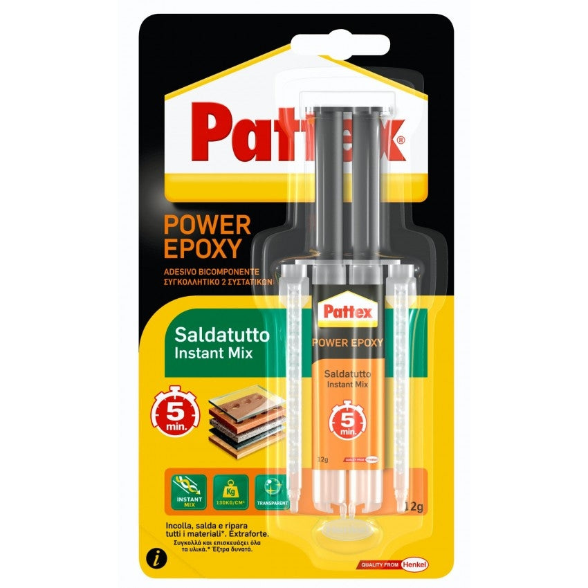 Colla Pattex Saldatutto Instant mix 12 Gr