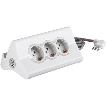 Multipresa hi-tech con 1 USB Quick Charge 5 V