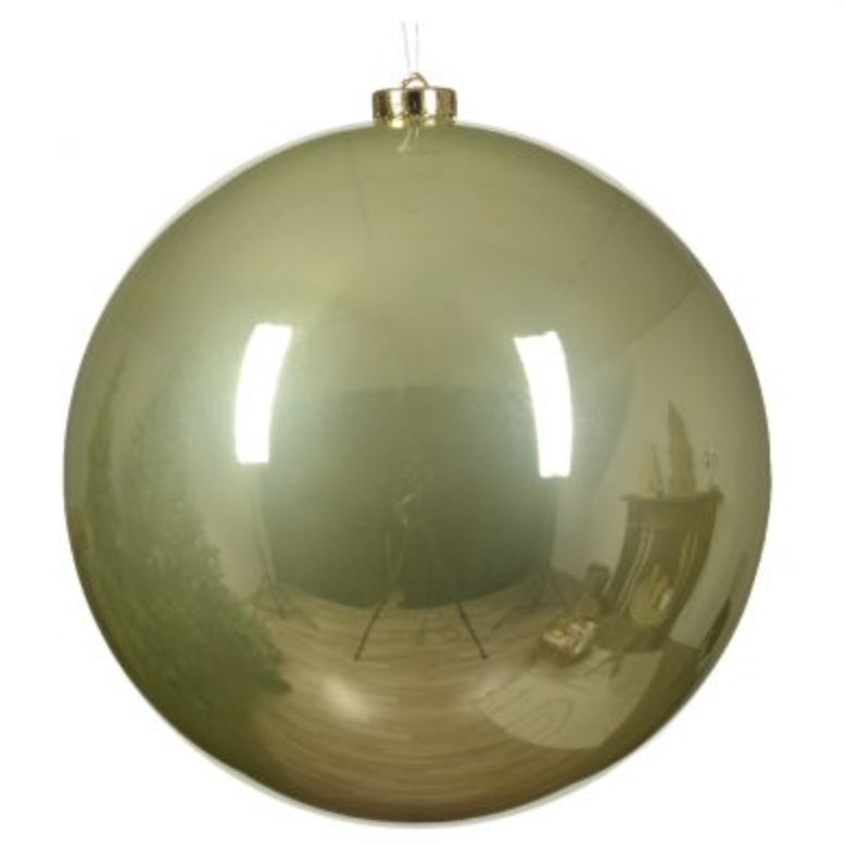 Pallina di natale pistacchio lucida