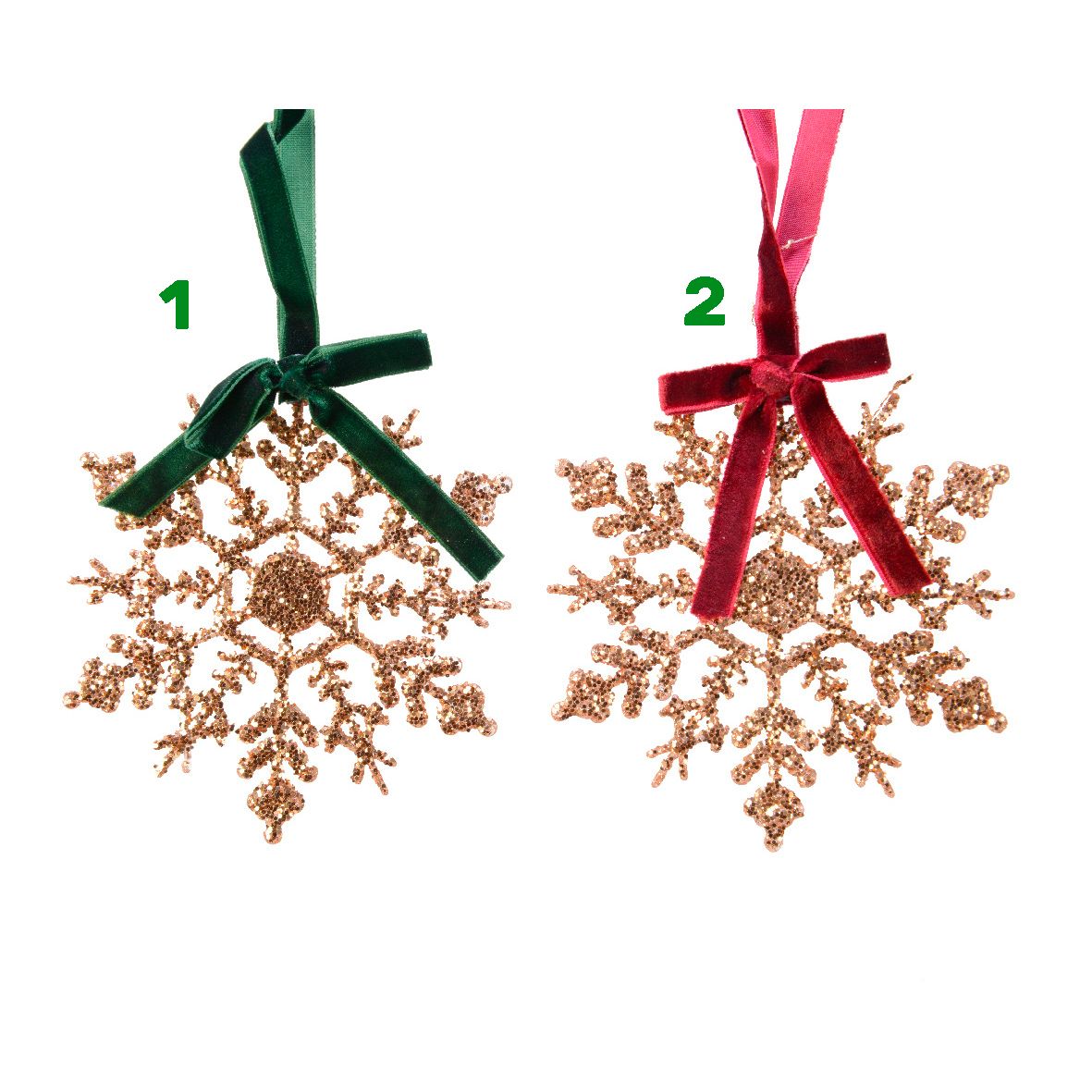 Pendaglio fiocco di nece glitterato