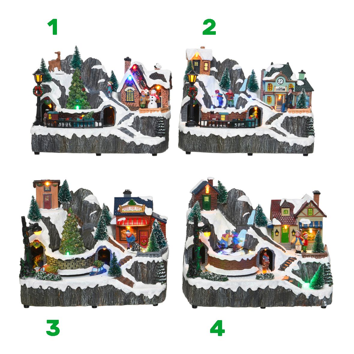 Villaggio LED con musica