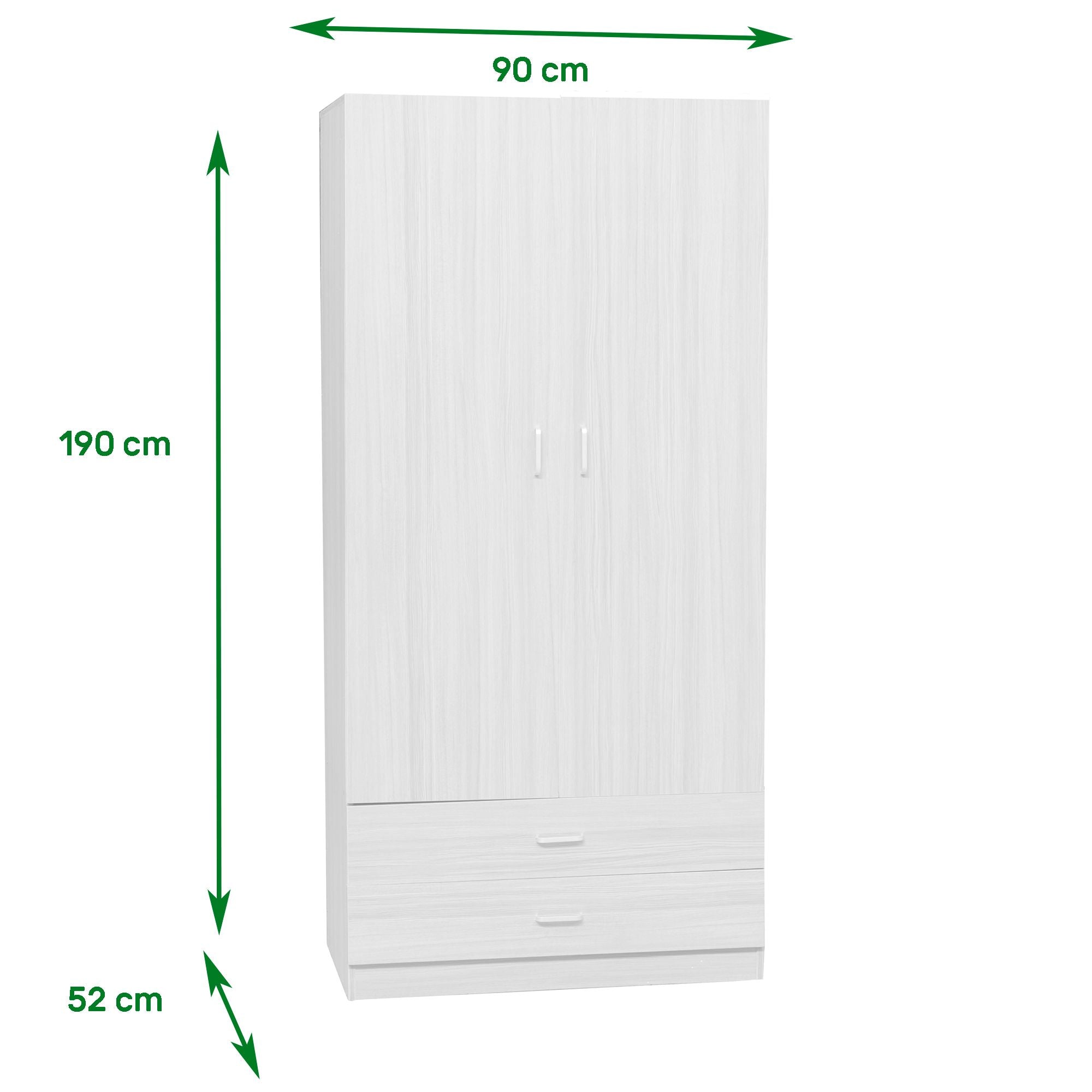 Armadio 2 ante e 2 cassetti 3