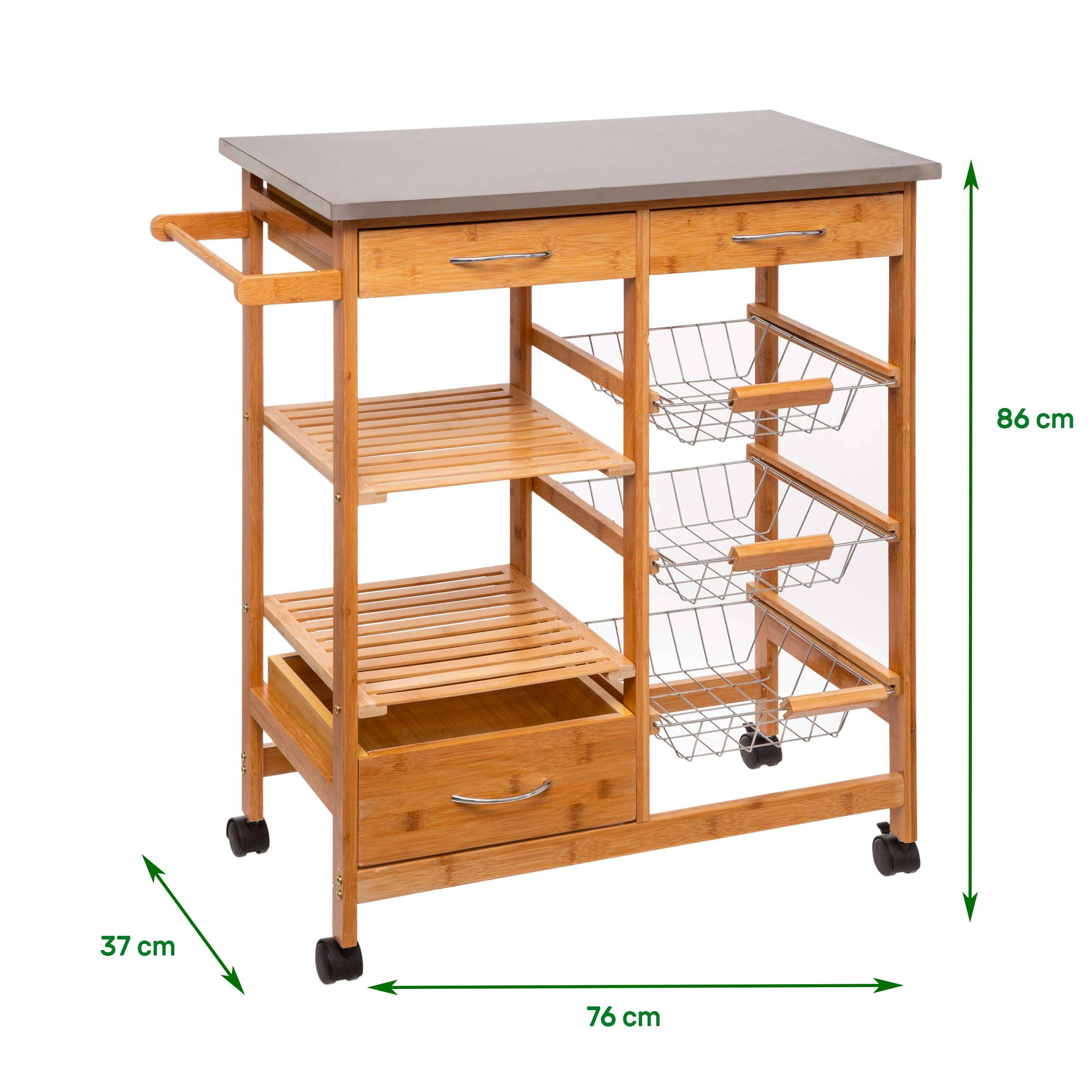 Carrello da cucina Bamboo