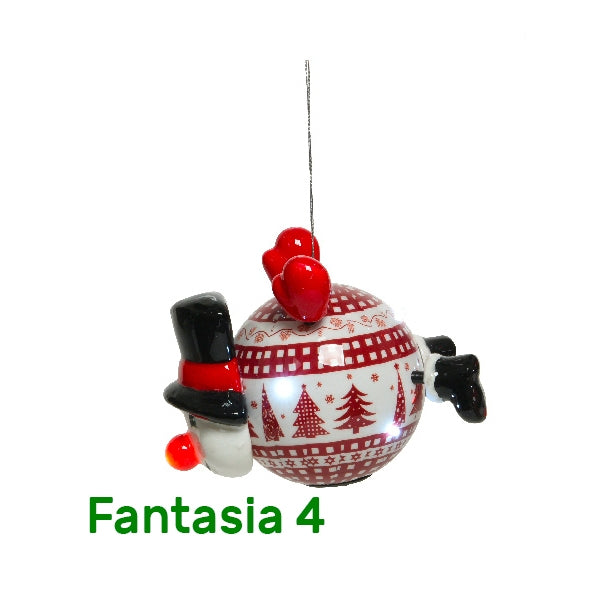 Palline di natale con personaggi natalizi Kaemingk 3