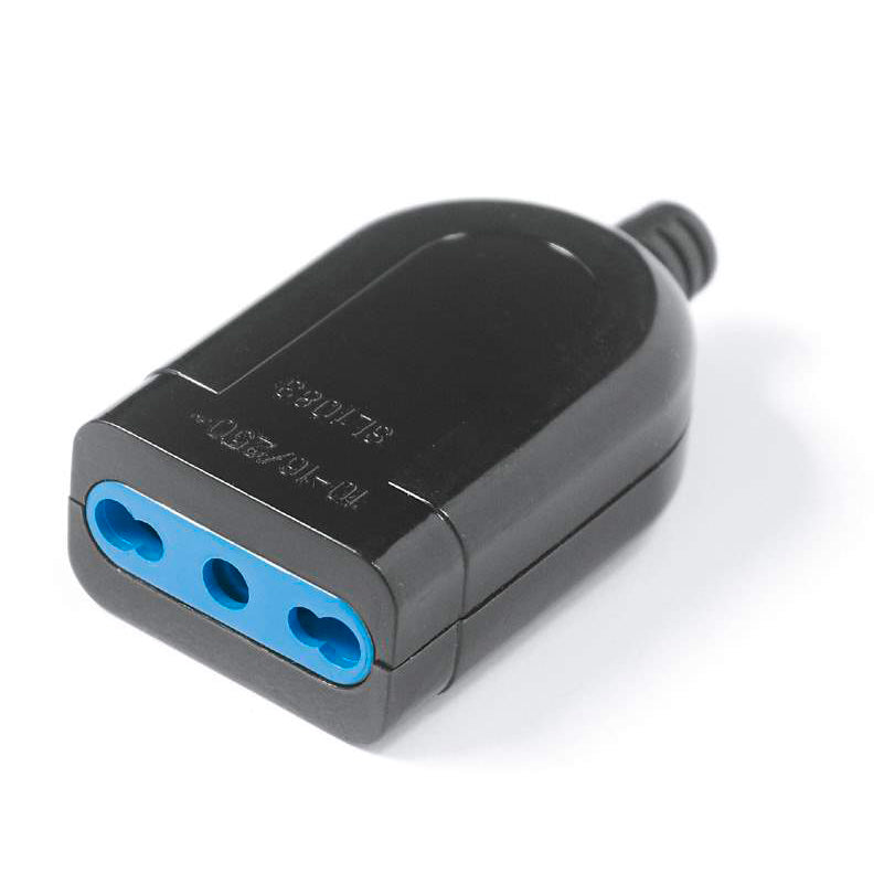 Presa nera Bivalente 2P+T