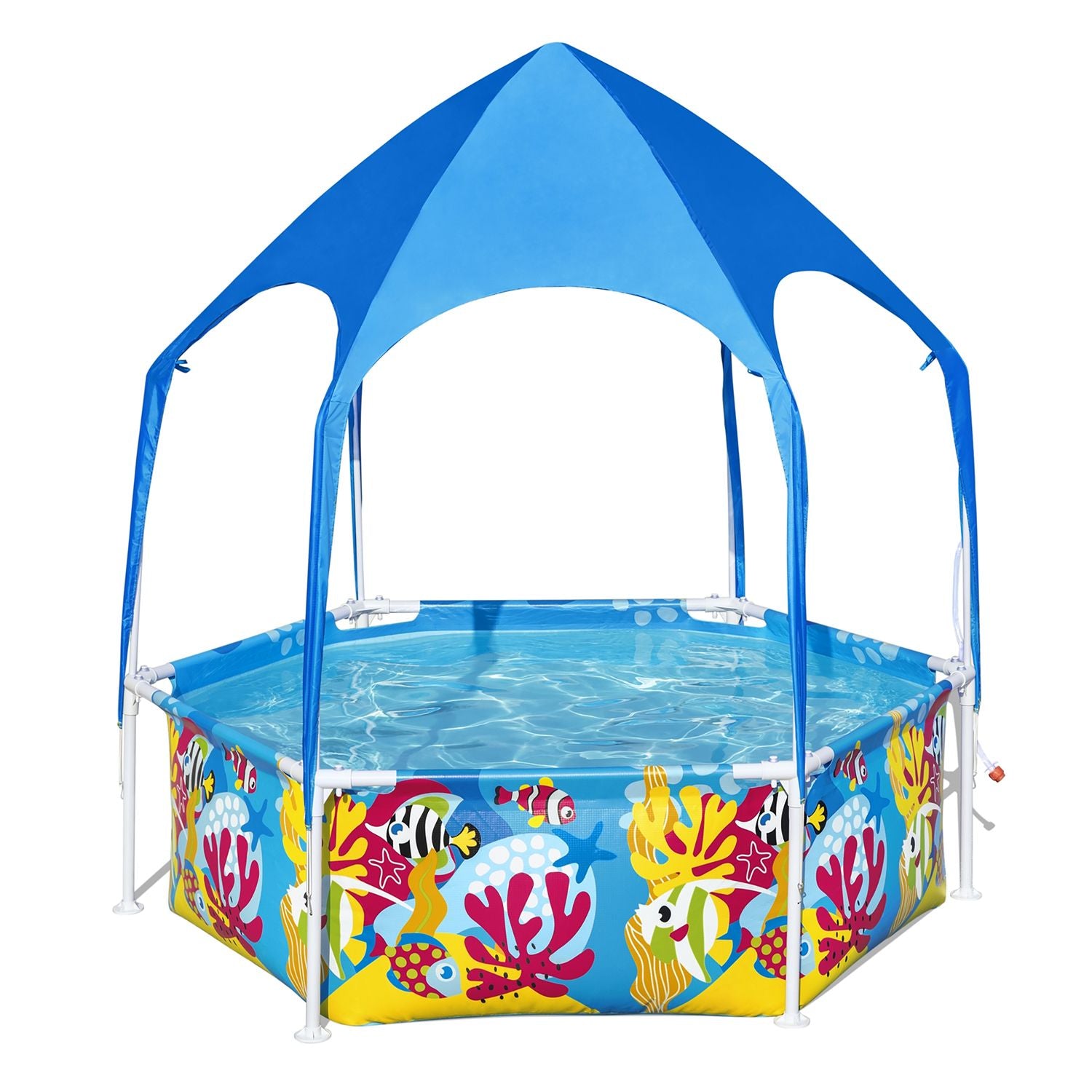 Piscina Bestway Splash-In-Shade con gazebo e doccetta