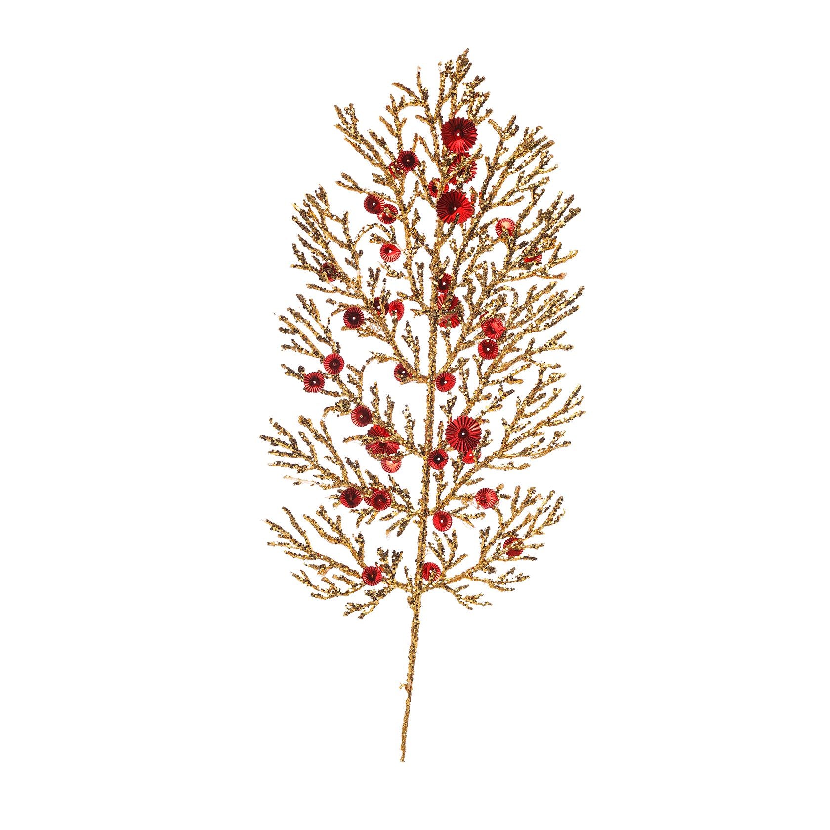 Foglia felce glitterata 40 cm 3