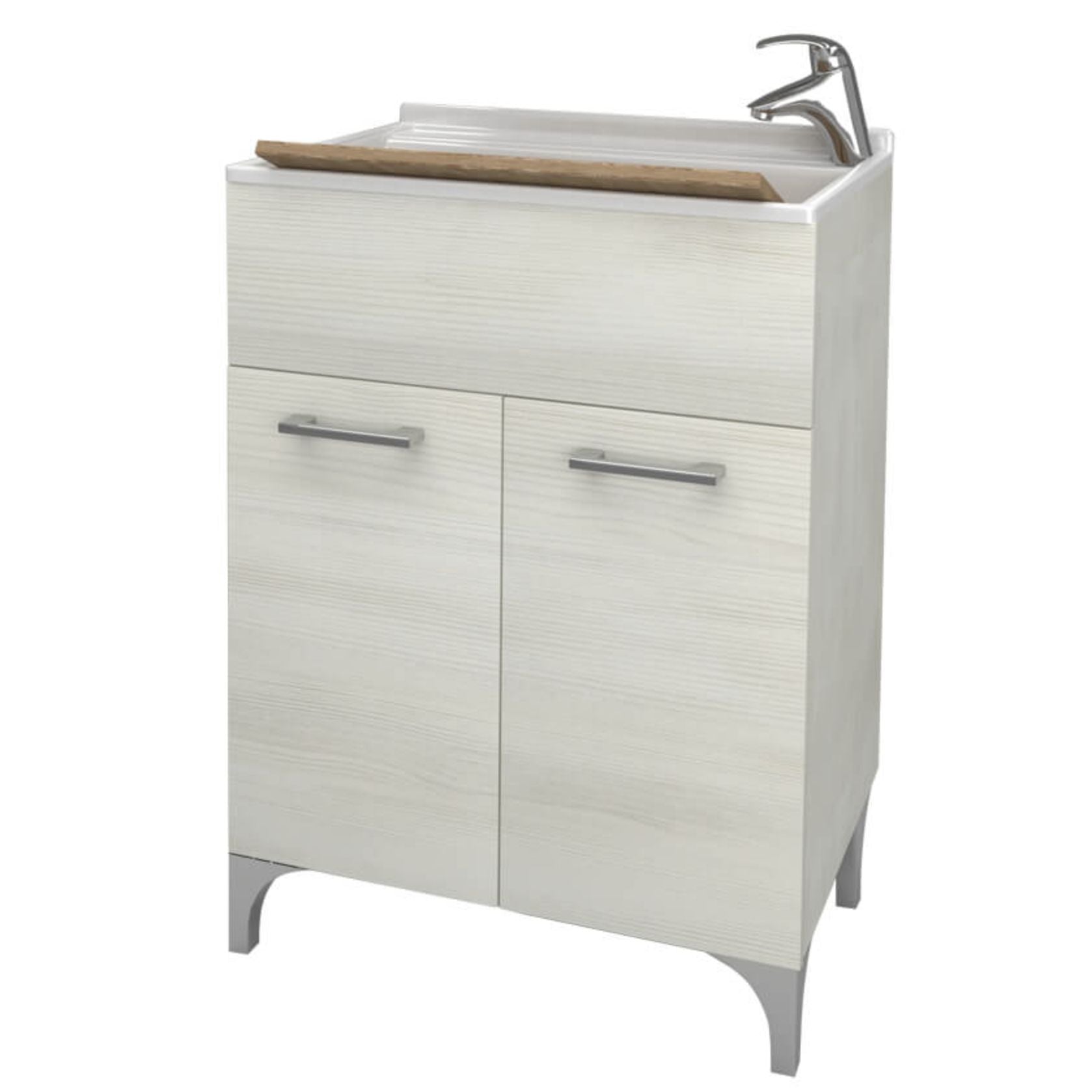 Lavatoio rovere bianco