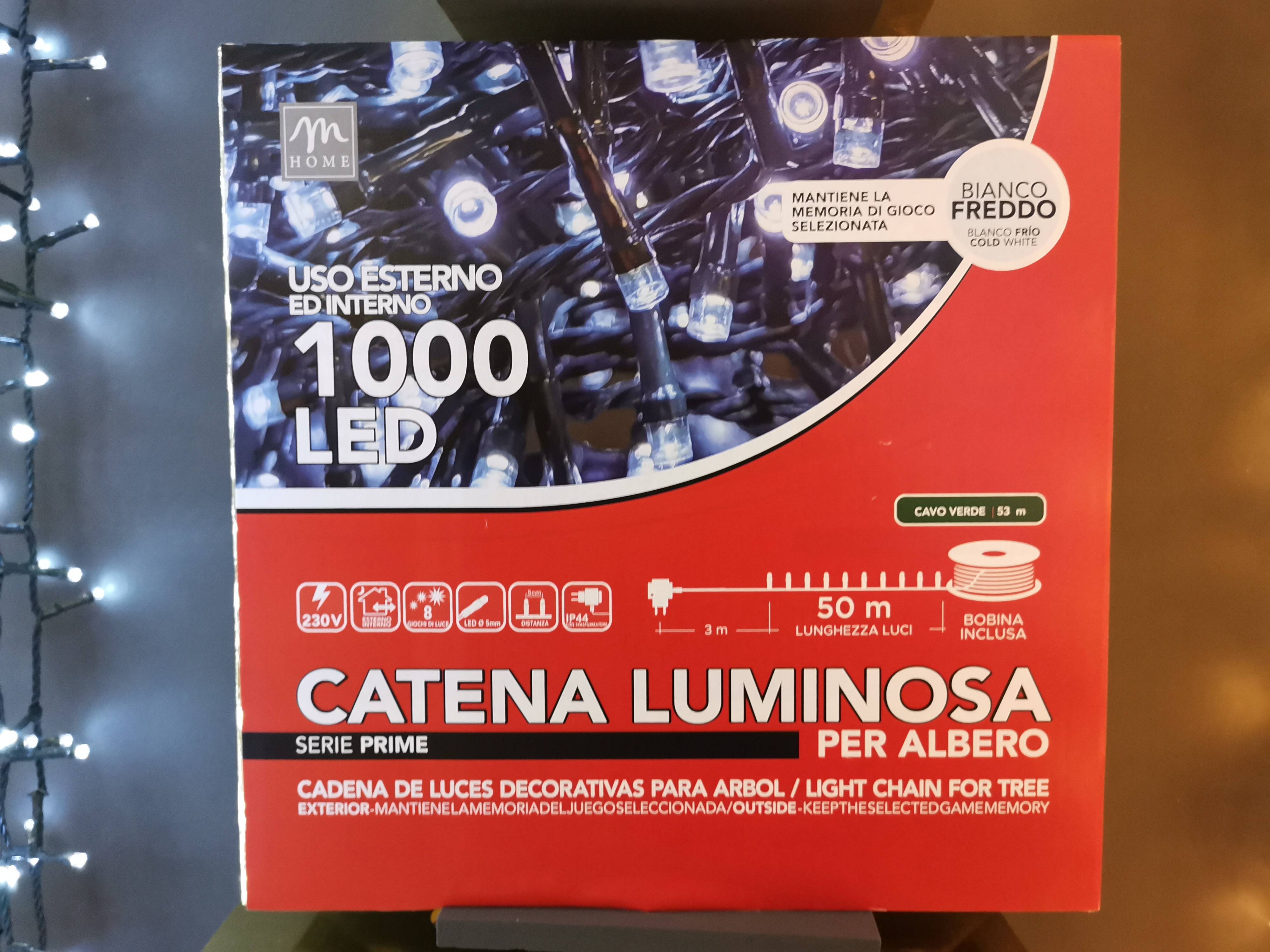 Serie luci 1000 led