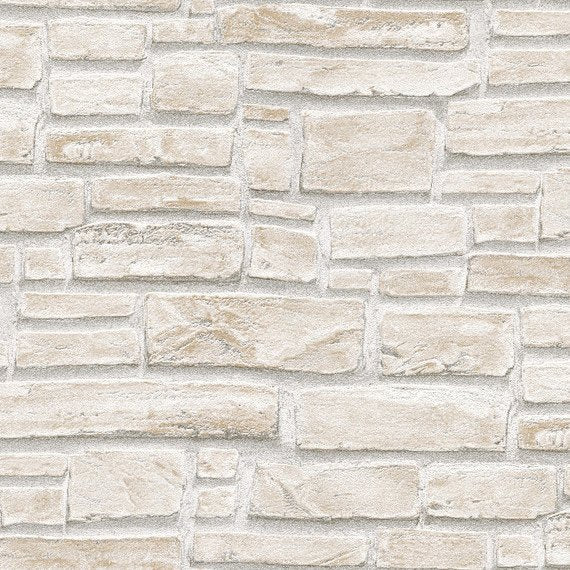 PARATO PVC ESPANSO MATTONE BEIGE 10 METRI X 53 CM - FRASCA CARTE DA PARATI 662125