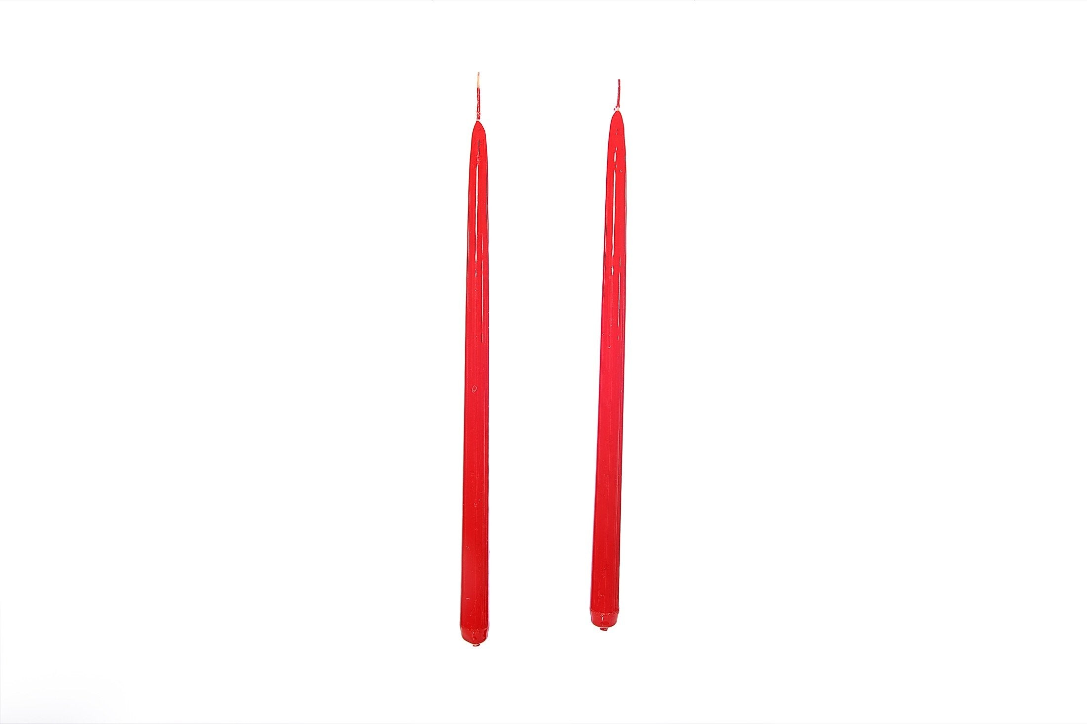 Candela sfera lucida colore rosso