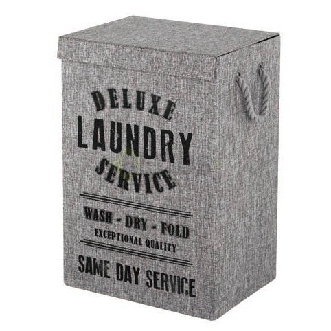 Portabiancheria in Tessuto Grigio (72 lt)