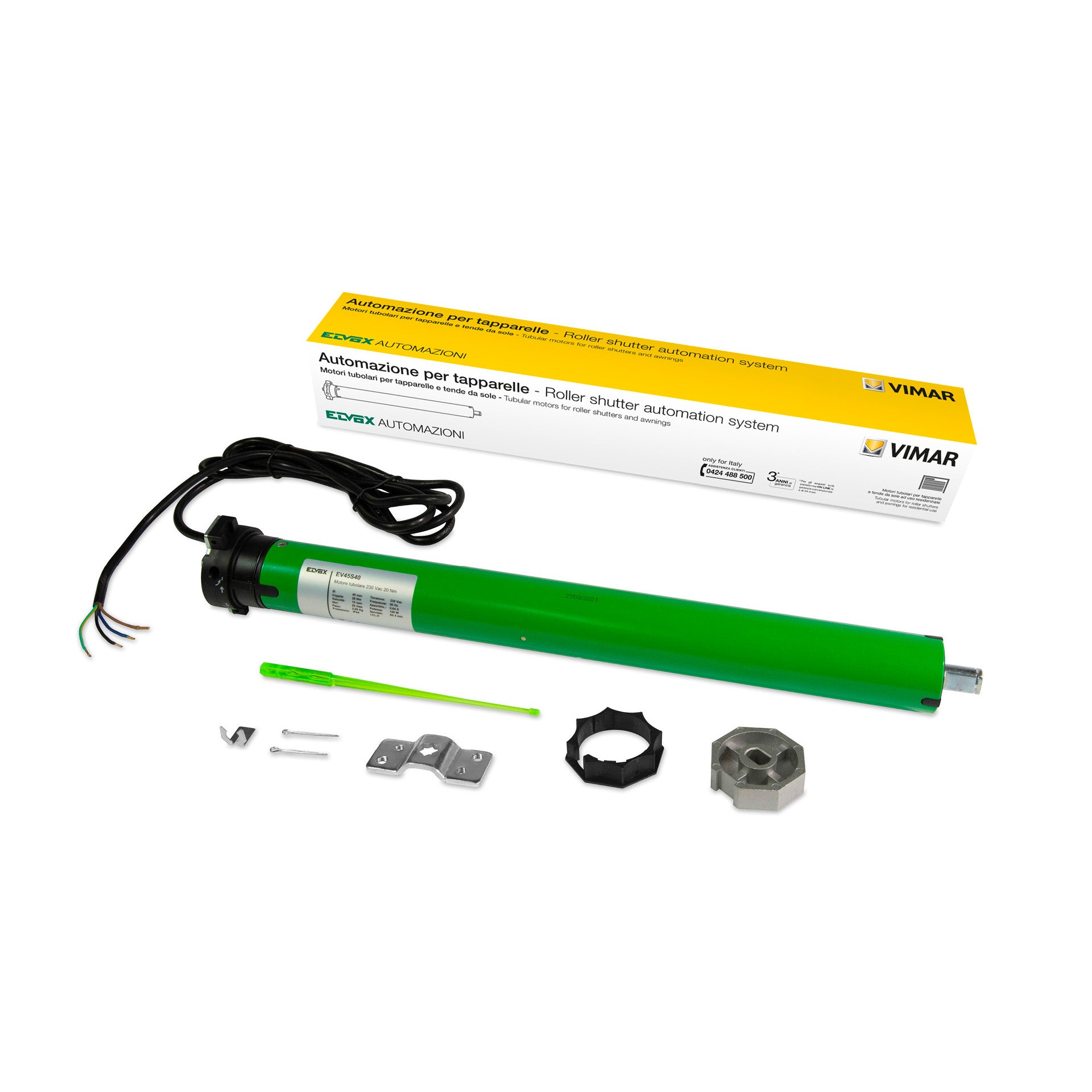 Motore tubolare 230V~ tapparelle 40kg Vimar