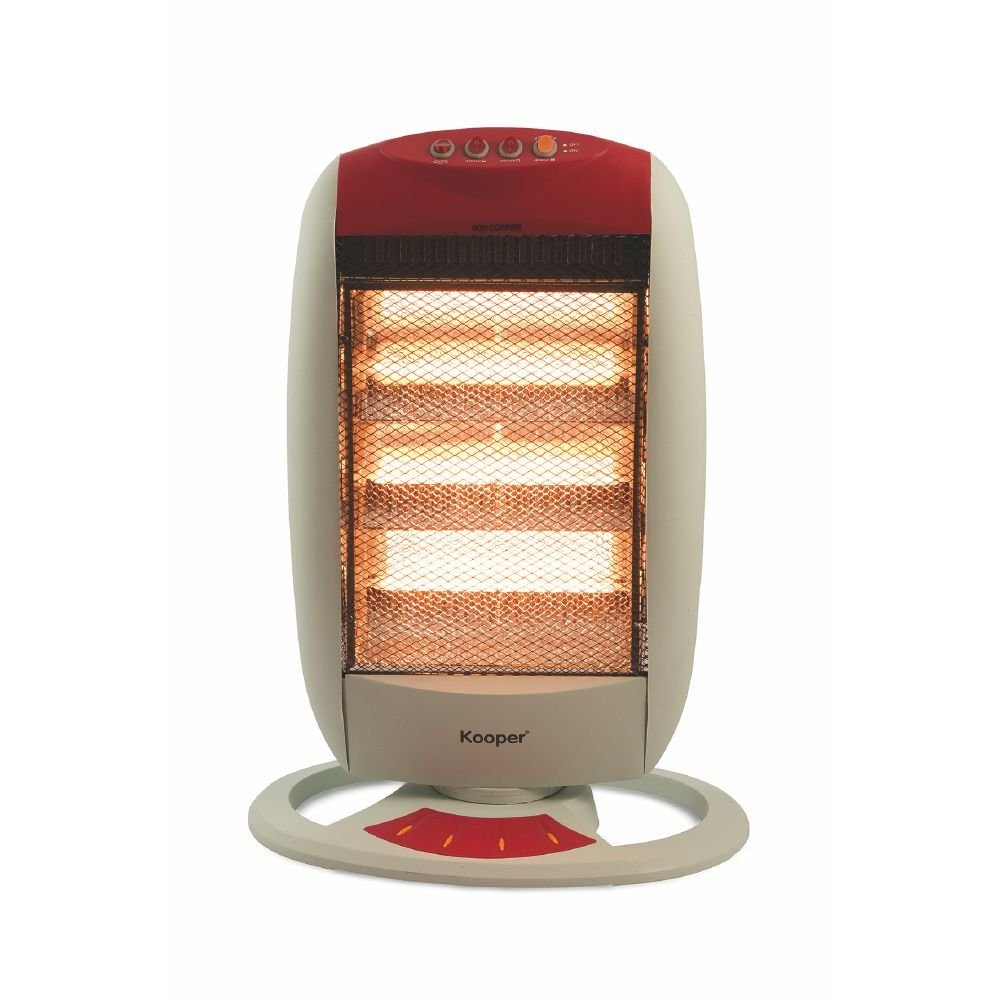 STUFA ALOGENA 1200W ROSSA 3 ELEMENTI