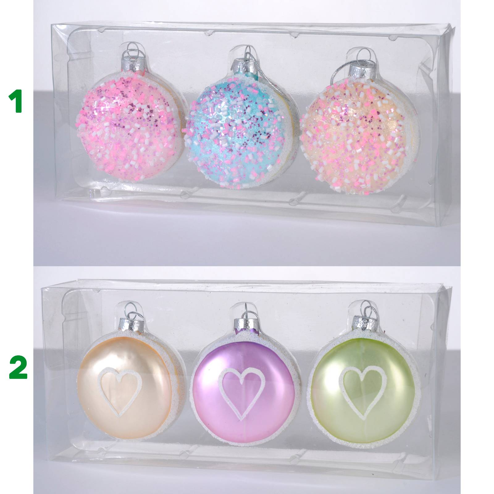 Pendenti in vetro natalizi dolci