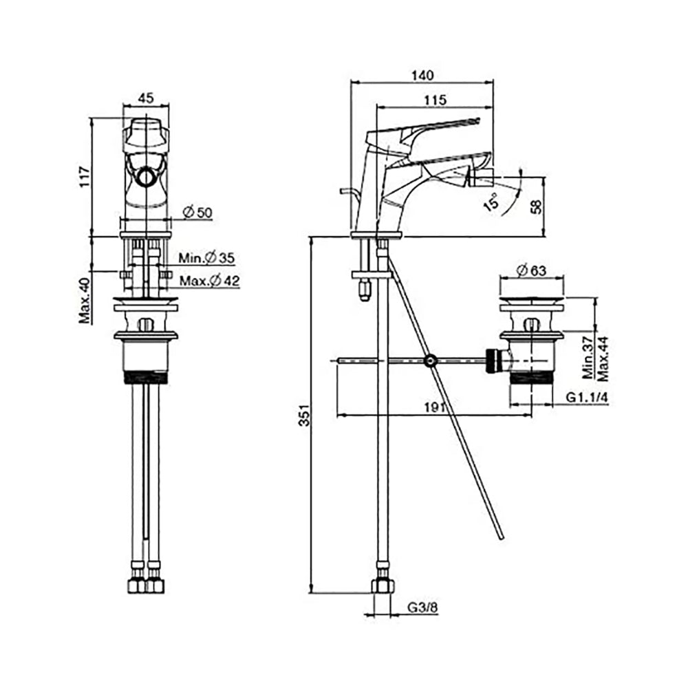 MISCELATORE BIDE' " FIMA CARLO FRATTINI "