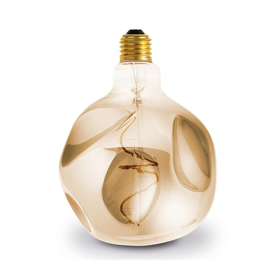 Lampadina globo ambrato