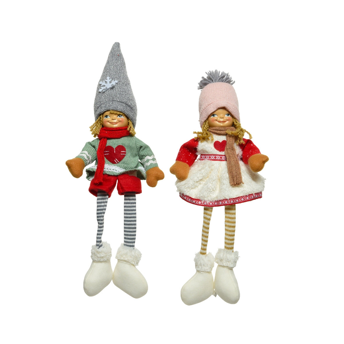 Bambola natalizia in stoffa Kaemingk