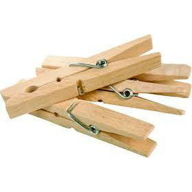 20 mollette eco in legno Gimi