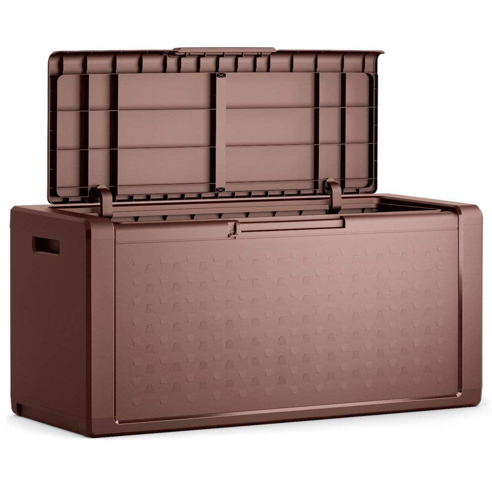 BAULE TITAN IMPERMEABILE COLORE MARRONE 118 X 48 X H.55 CM. - KETER 9763000505