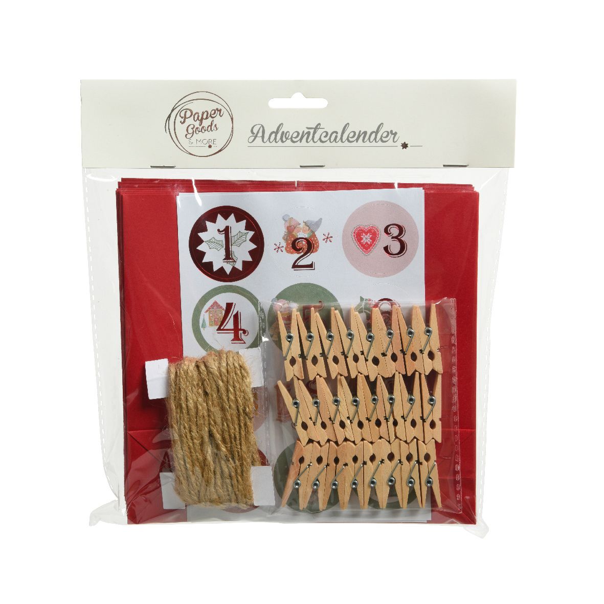 Calendario dell'avvento di carta Kaemingk