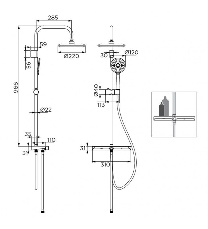 Colonna doccia Honduras