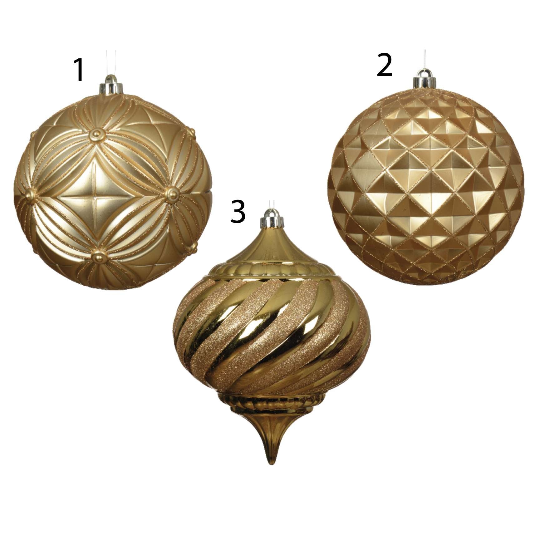 Pallina di natale oro 20 cm