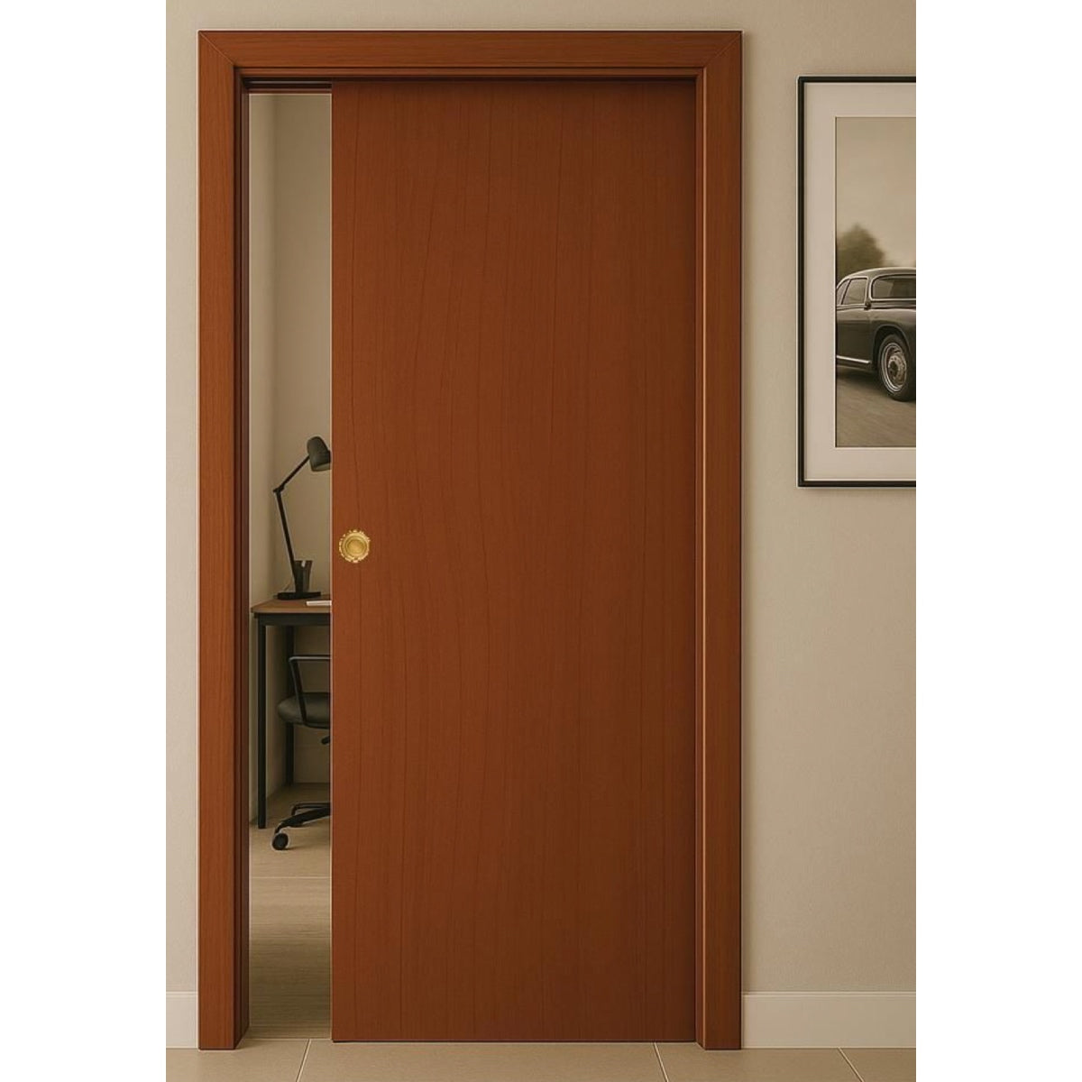 Porta Scorrevole Micro Noce