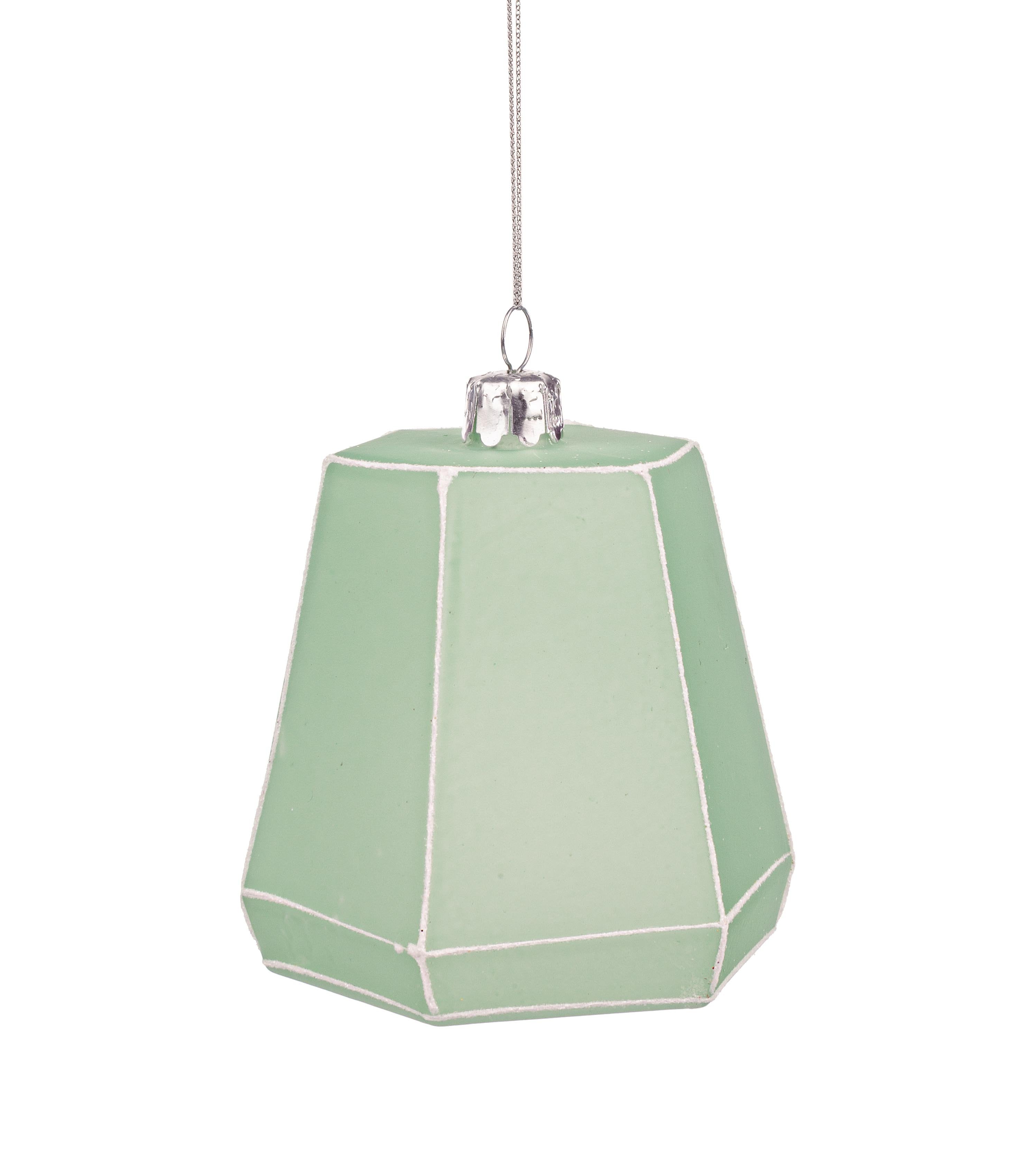 Pendaglio vetro prisma shape verde