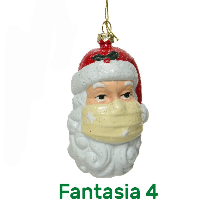 Addobbi albero babbo natale Kaemingk 10 cm 5