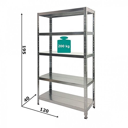 KIT MACISTE 5 PIANI BULL 200 KG PER PIANO 120x40x200 cm - GRIMA MKFZN522 4