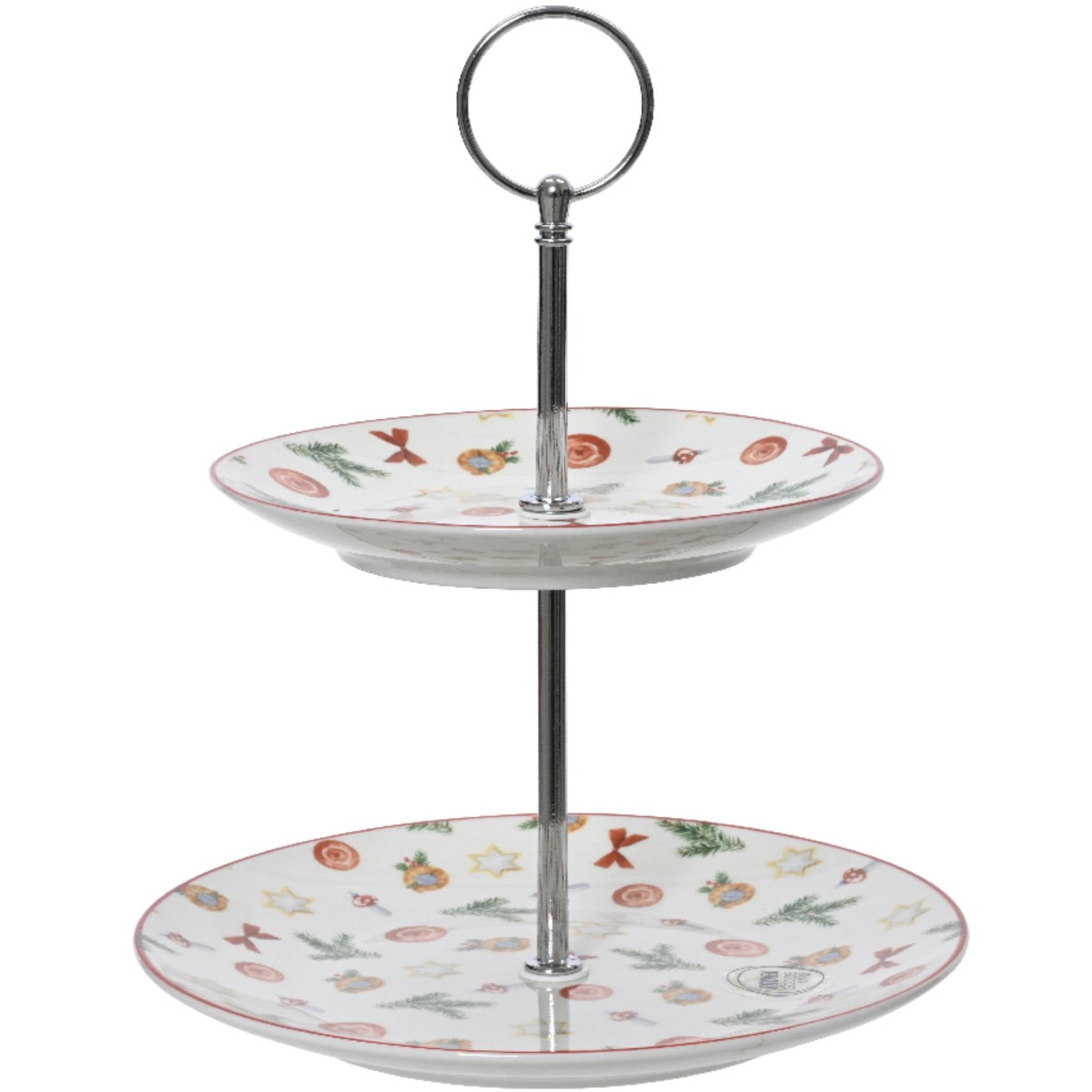 Etagere 2 ripiani con albero natalizio