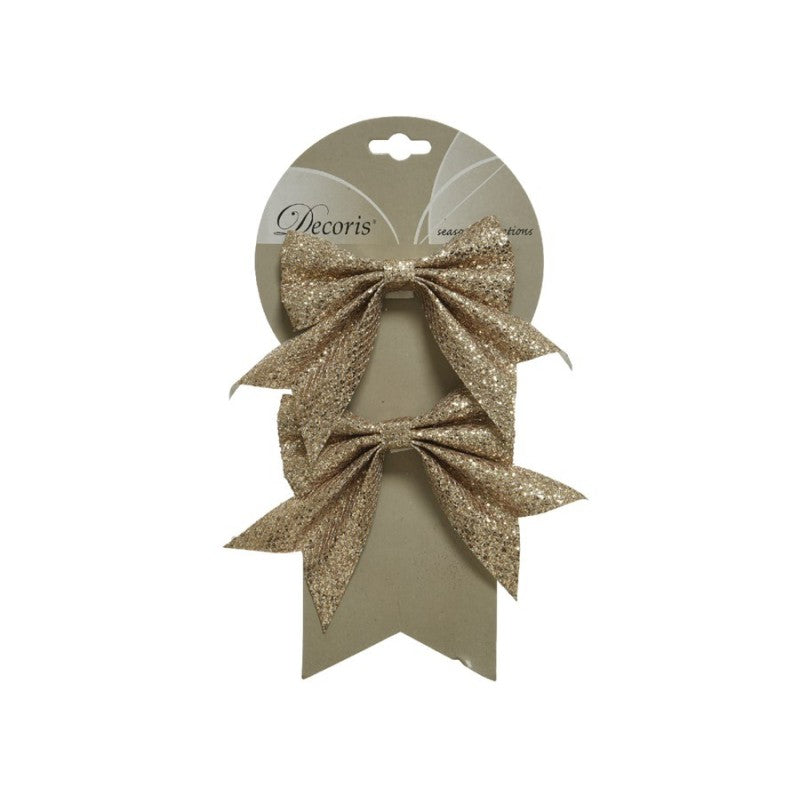 2 Fiocchi glitter Champagne